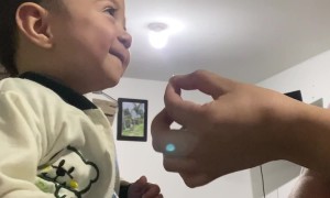 Kiddo Belly Laughs at Sour Peanuts