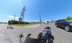 Motorcycle Keeps Going After Biker Girl Falls Off