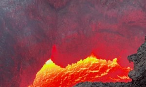 Boiling Lava From Erta Ale Volcano