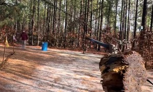 Axe Throwing in the Rain