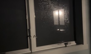 North Dakota Derecho Rages Outside Windows