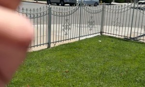 Door to Door Knocker Gets Over Stimulated