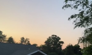 Remote Control Dragon Flies Into Sunset