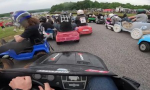 Downhill Power Wheels Race