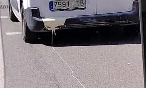 Paint Leaks from Moving Van