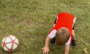 First Day of Soccer Practice