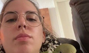 Parakeet Tries to Fly Away With Owner