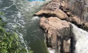 Kayaker Found the Perfect Line Over the Potomac River Falls