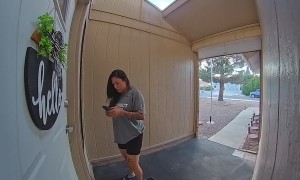 Twin Boys Lock Mom Outside