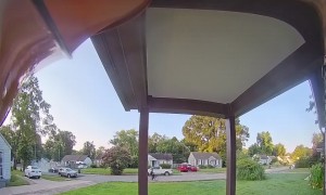 Driver Crashes Into House After Chasing Cyclist