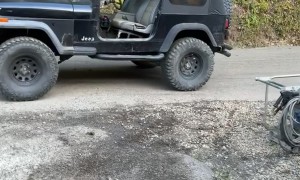 Jeep Came Crawling Up the Holler Unattended