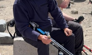 Bold Squirrel Demands Hikers Share