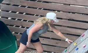 Free Spirited Woman Falls From Rockwall