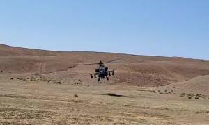 AH64 Apache Low Pass