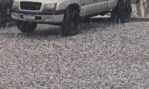 Hailstorm in Castro Brazil