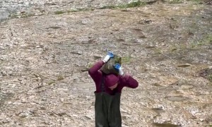 Man Fills River With Perfectly Balanced Stone Towers