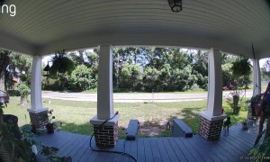 Doorbell Camera Captures Epic Crash Out