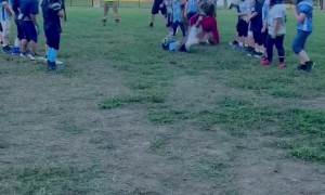Mom Leaves It All on the Field at Parents Night