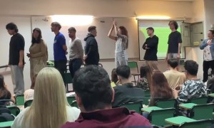 University Students Play Telephone Game