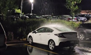 Sprinkler Shows No Mercy to One Unlucky Car