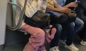 Space Alien Rides Public Transit