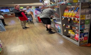 Grocery Store Customer Crashes Out At Checkout