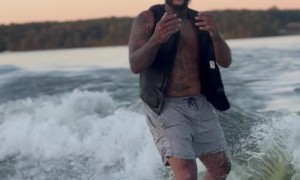 Beer Valiantly Saved After Wake Surfing Wipeout