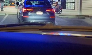 Grabbing Drinks With a Bicycle Trailer