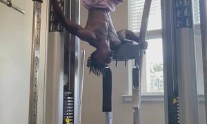 Feet Get Stuck in a Work Out Machine