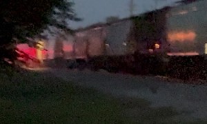 Union Pacific Train Slams Into a Car at 50 MPH