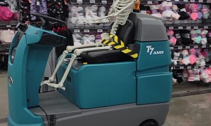 Skeleton Working for Walmart