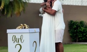 Golden Puppy Gets Spooked By Gender Reveal Balloon