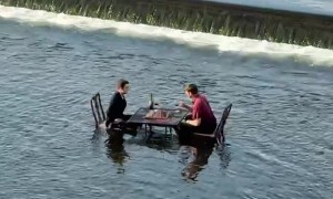 Dapper Bros Play River Chess