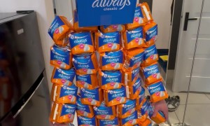 Man in the Always Pads Suit