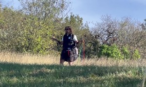 Paraglider Takes Off In Poor Conditions