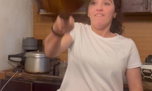 Girl Nails Pancake Flip