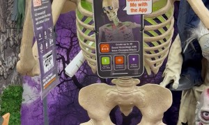 Customizable Animatronic Skeleton Flips You Off