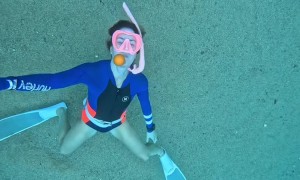 Egg Yolk Captured in a Bubble Ring