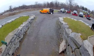 Security Camera Catches Clumsy Stumble