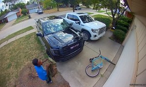 Suspect Caught on Security Camera Hiding From Police