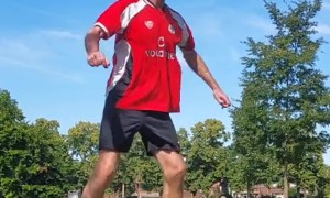 Fake Volley Back Spin Heel Kick