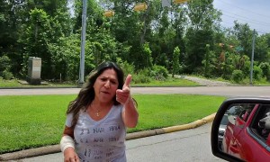 Very Angry Lady With Road Rage
