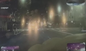 Naked Man Jumps On Car in San Francisco