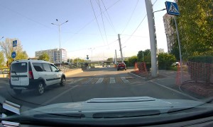 Car Hits a Little Boy on a Scooter