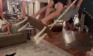 Swinging Into the Ceiling