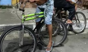 Strange Bicycle is Hard to Ride