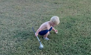 When You’re 2 But Already Take Golf Seriously