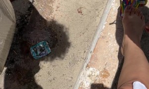 Life Hack for Washing Your Feet at the Beach