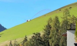 When You Think You're Having a Bad Day but Spot Some People Getting Sprayed With Manure