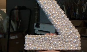 Bride Pearls Letter Backward